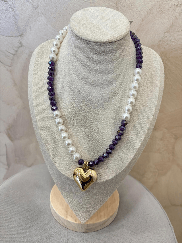COLLANA DIAMANTE PERLA 