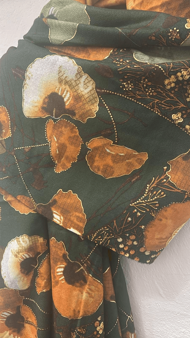 SCIARPA FLOWER OVERSIZE