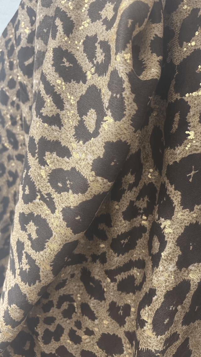SCIARPA OVERSIZE LEOPARDATA
