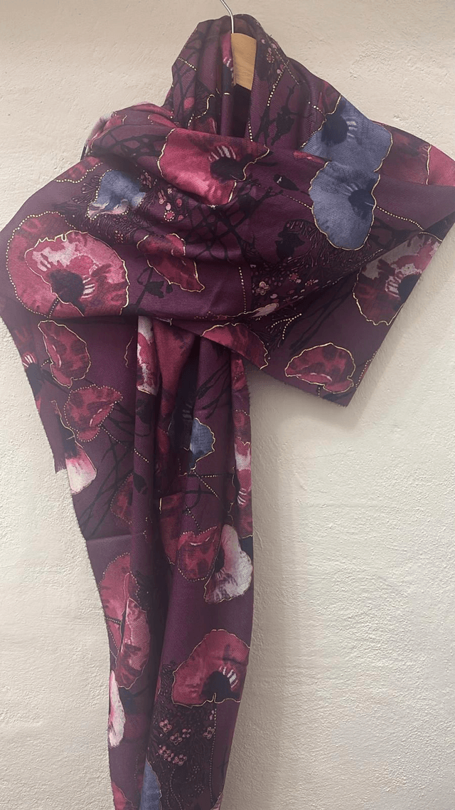 SCIARPA FLOWER OVERSIZE
