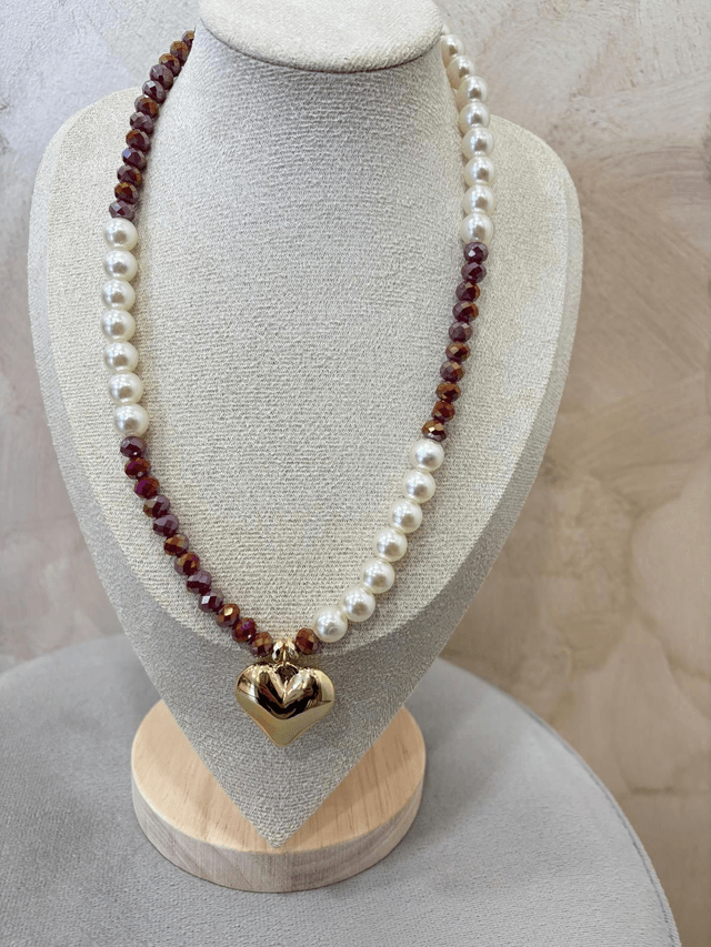 COLLANA DIAMANTE PERLA 