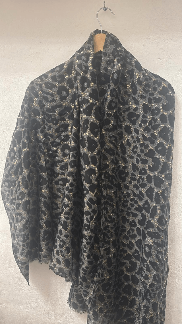 SCIARPA OVERSIZE LEOPARDATA