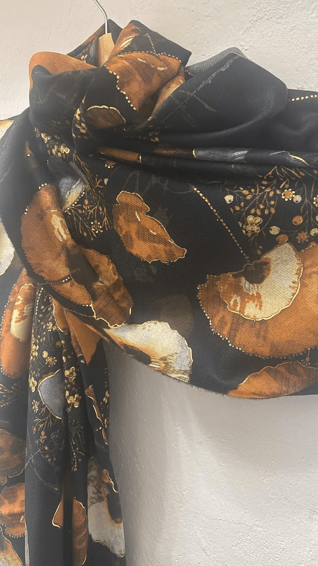 SCIARPA FLOWER OVERSIZE