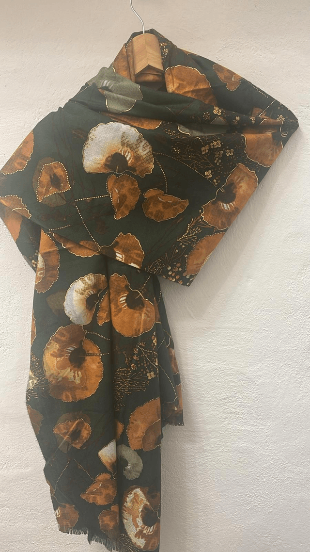 SCIARPA FLOWER OVERSIZE