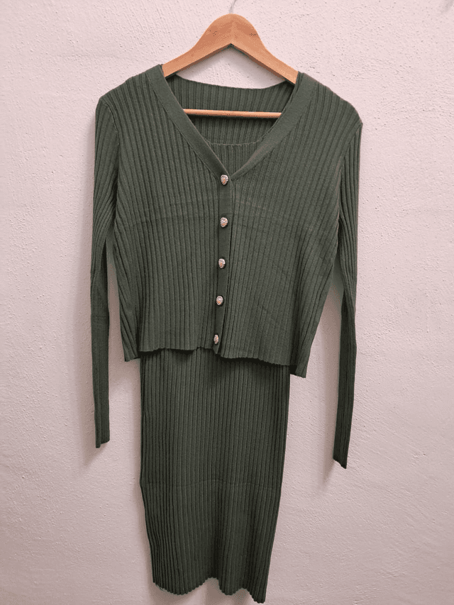ABITO LOVE A COSTE CON CARDIGAN